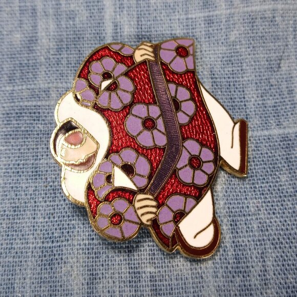 1980s Vintage Alaskan Dancing Woman Barbara Lavallee Pin - Picture 2 of 4